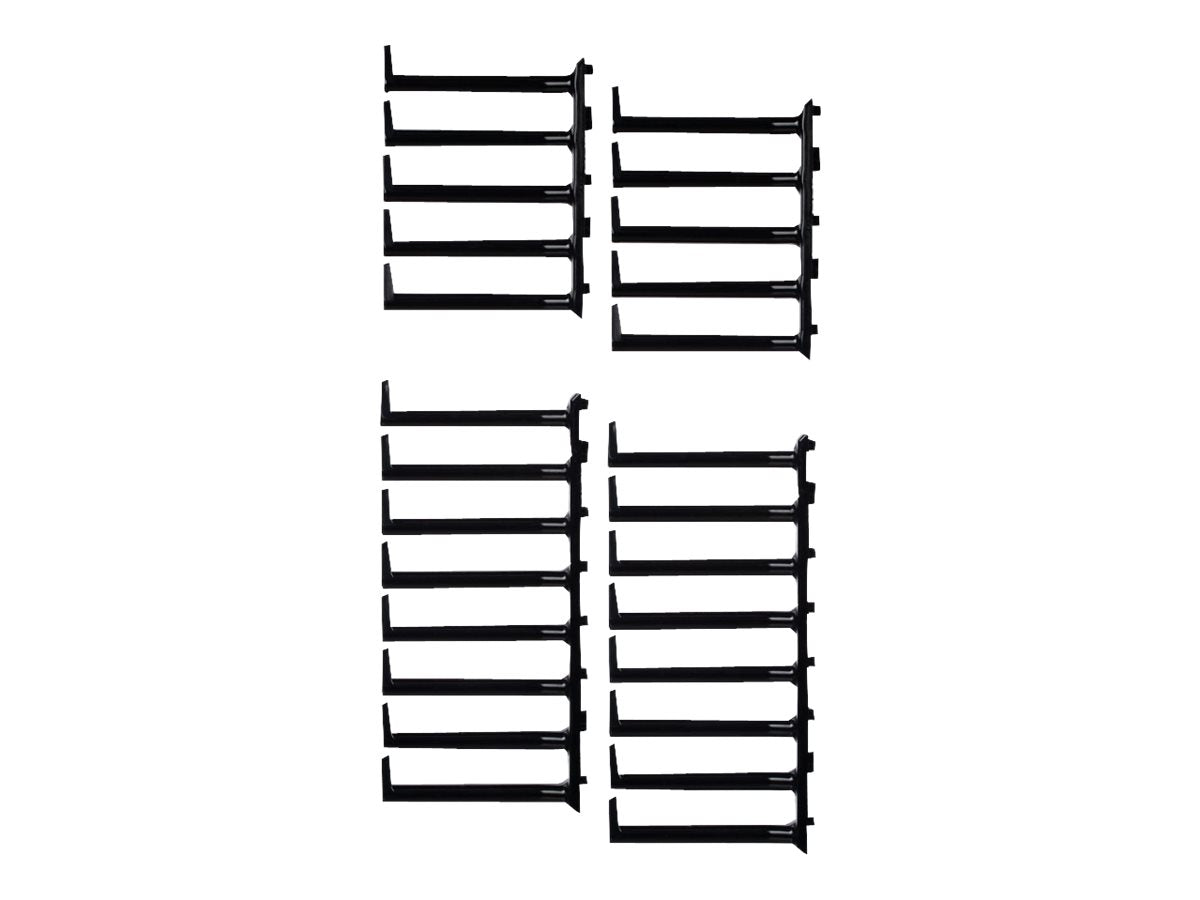 Panduit FlexFusion - Rack cable management finger kit - black XG-FML51B