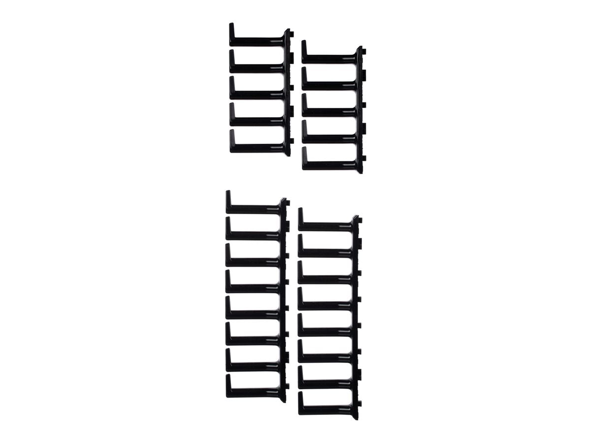 Panduit FlexFusion - Rack cable management finger kit - black XG-FMS45B