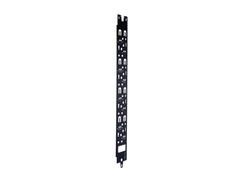 Panduit FlexFusion - Rack cable management panel (vertical) - black powder coat - 51U XG-VCM51B