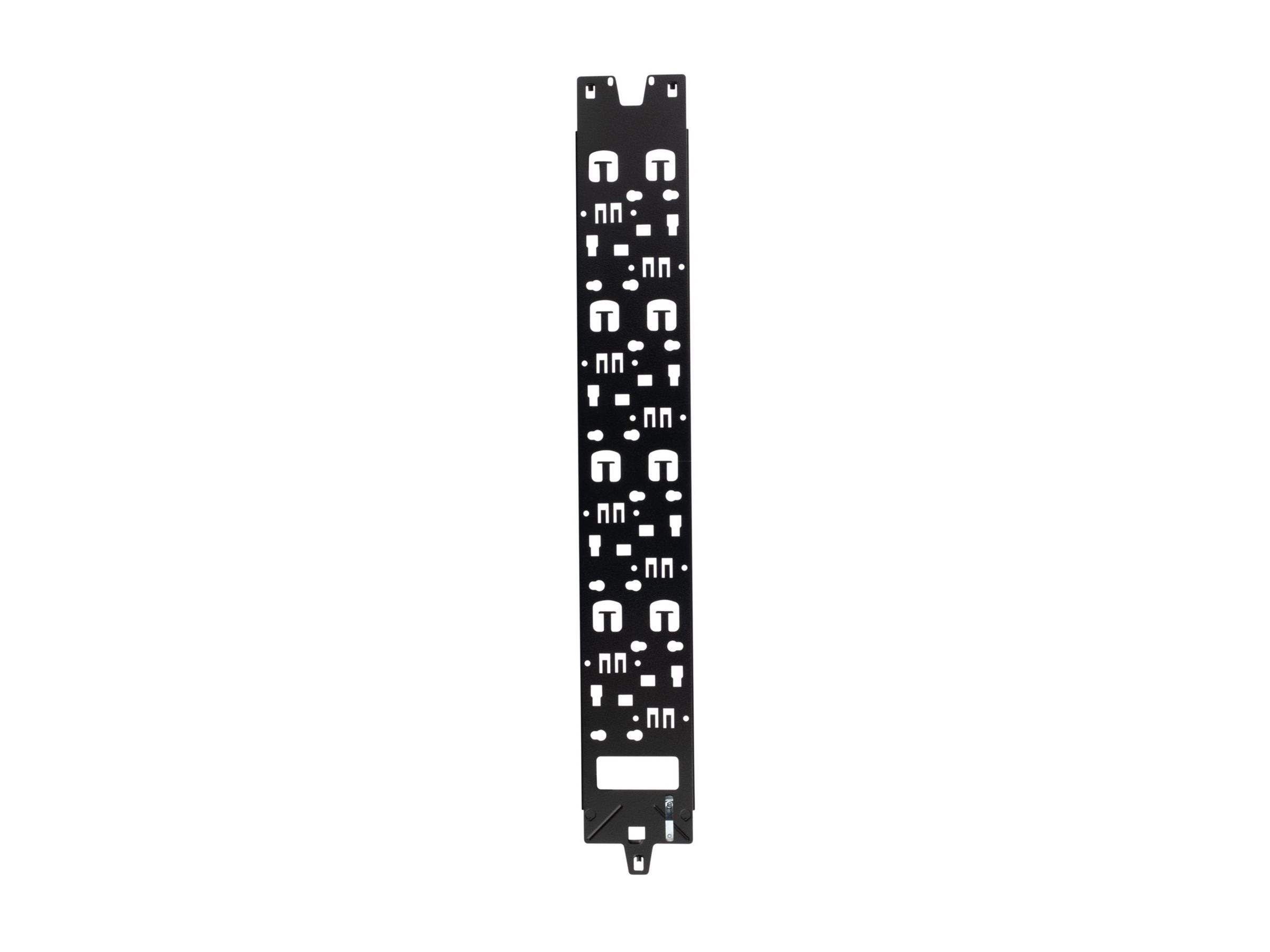 Panduit FlexFusion - Rack cable management panel (vertical) - black powder coat - 51U XG-VCM51B