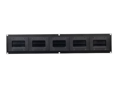Panduit FlexFusion - System cabinet bezel kit - top cap, coolboot - top mountable - black XG-TCCB2B