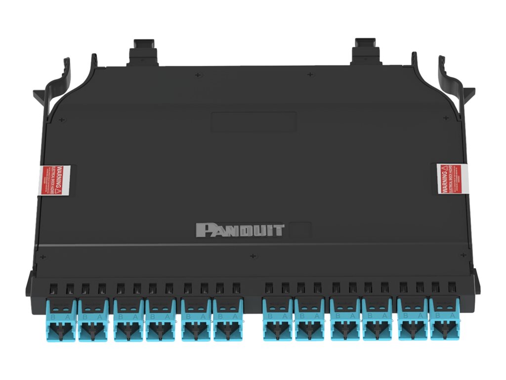 Panduit HD Flex - Fiber optic cassette - green - 12 ports FHC9N-24-LAU