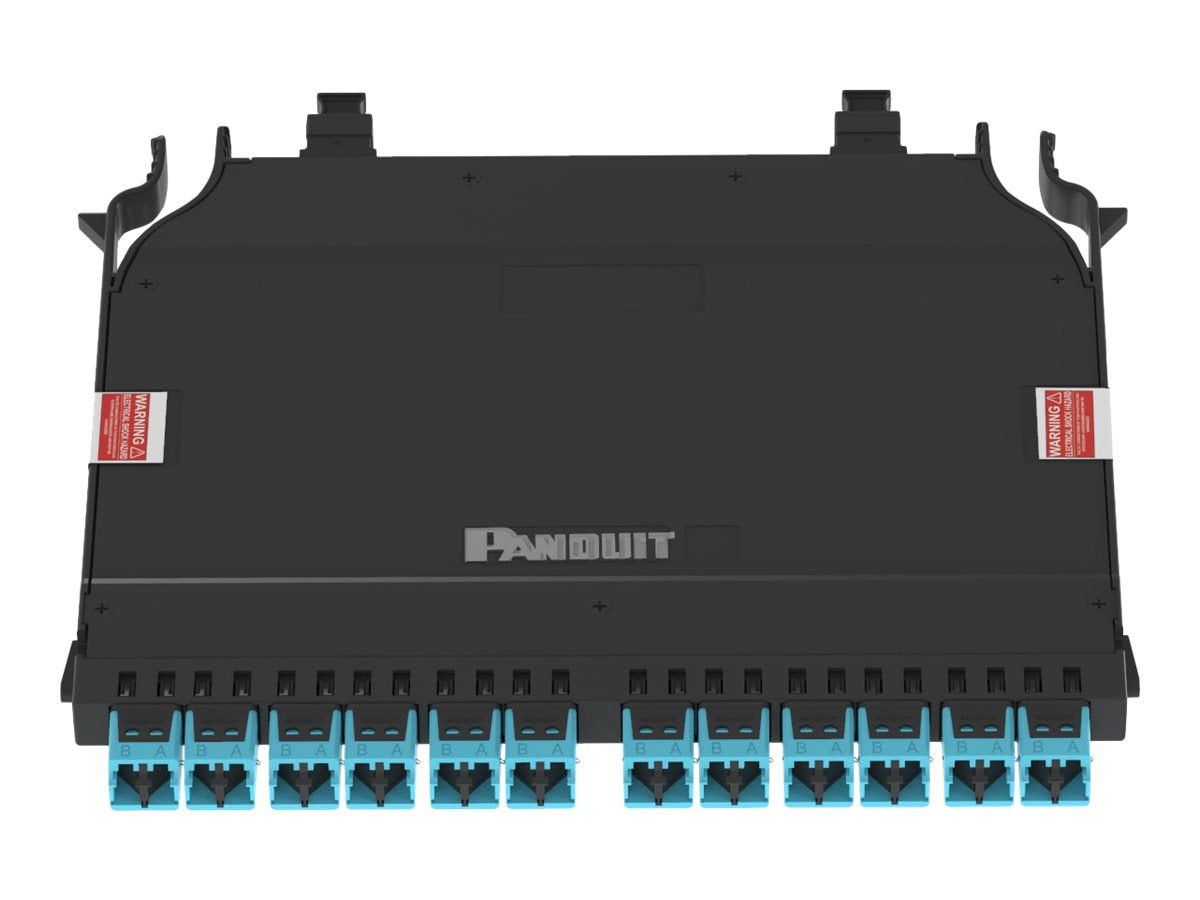 Panduit HD Flex - Fiber optic cassette - green - 12 ports FHC9N-24-LAU