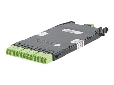 Panduit HD Flex - Pre-terminated fiber optic cassette - LC x 12 - lime green FHCWA-12-10BN