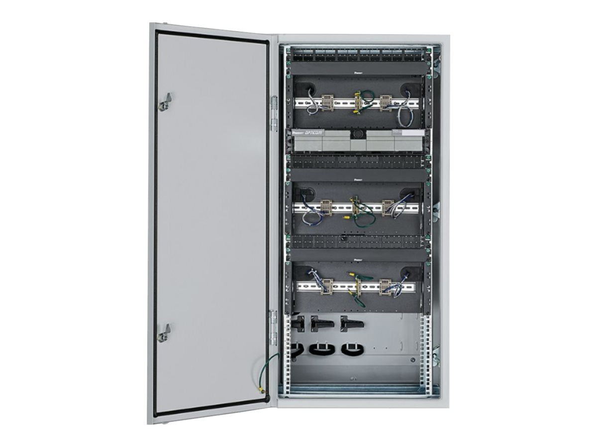 Panduit IndustrialNet - Network device enclosure cabinet - universal - wall mountable - RAL 7035 - 26U ZDF48-S65