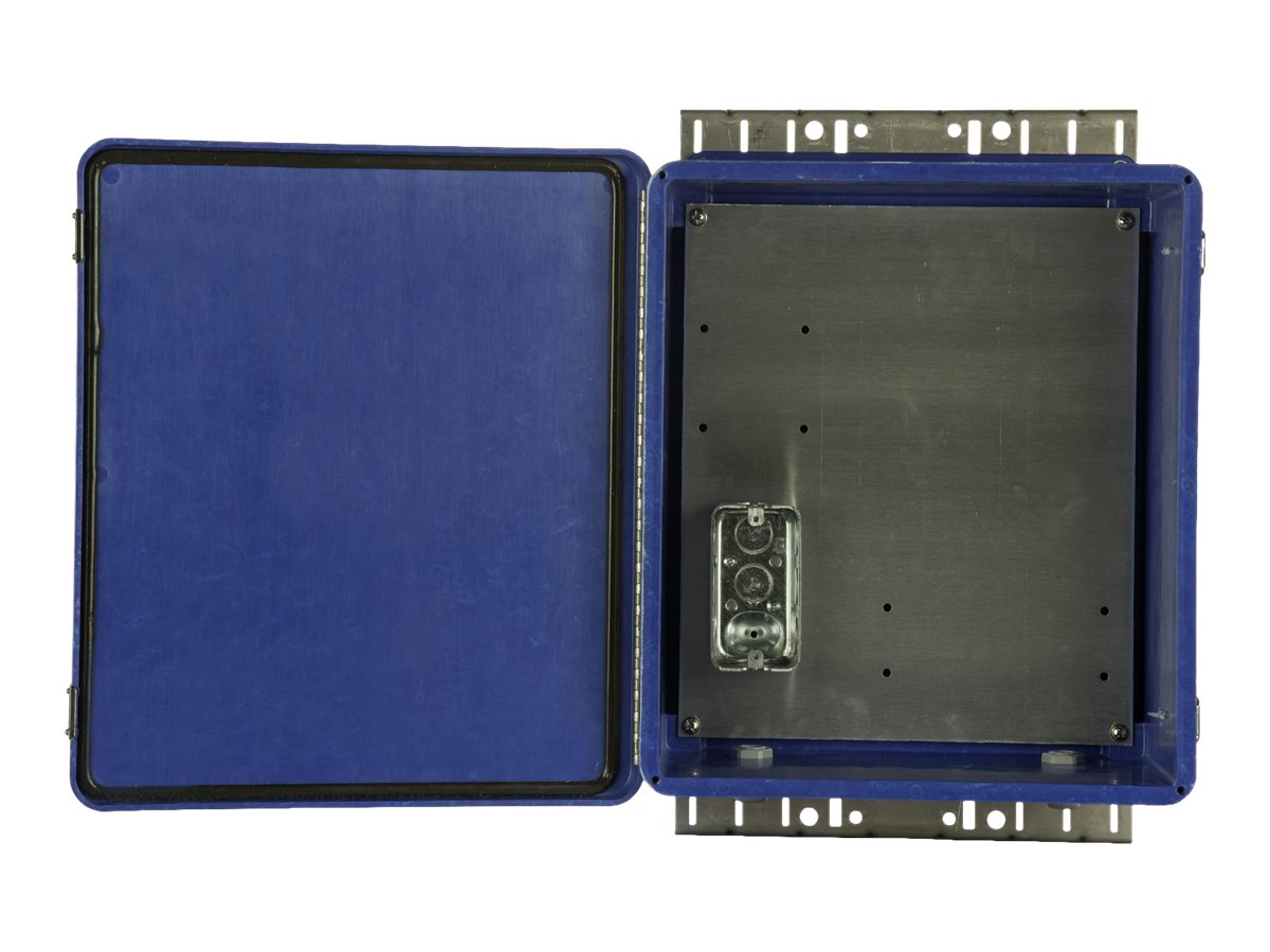 Panduit IndustrialNet - Network device security cabinet - pole mountable, wall mountable - outdoor - UTP - blue NWSE1412B