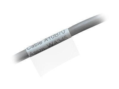 Panduit Laser/Ink Jet Self-Laminating Labels - Polyester - permanent adhesive - white, clear - 3.17 in x 2 in 1000 label(s) labels LJSL8-Y3-1