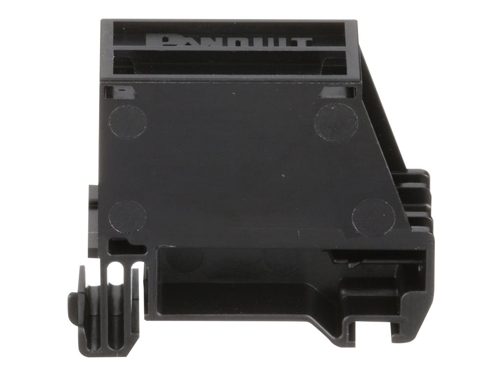 Panduit MINI-COM - DIN rail mount outlet - black - 1 port CADIN1BL-S