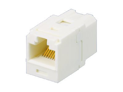 Panduit MINI-COM - Modular insert (coupling) - CAT 6 - UTP - yellow - 1 port