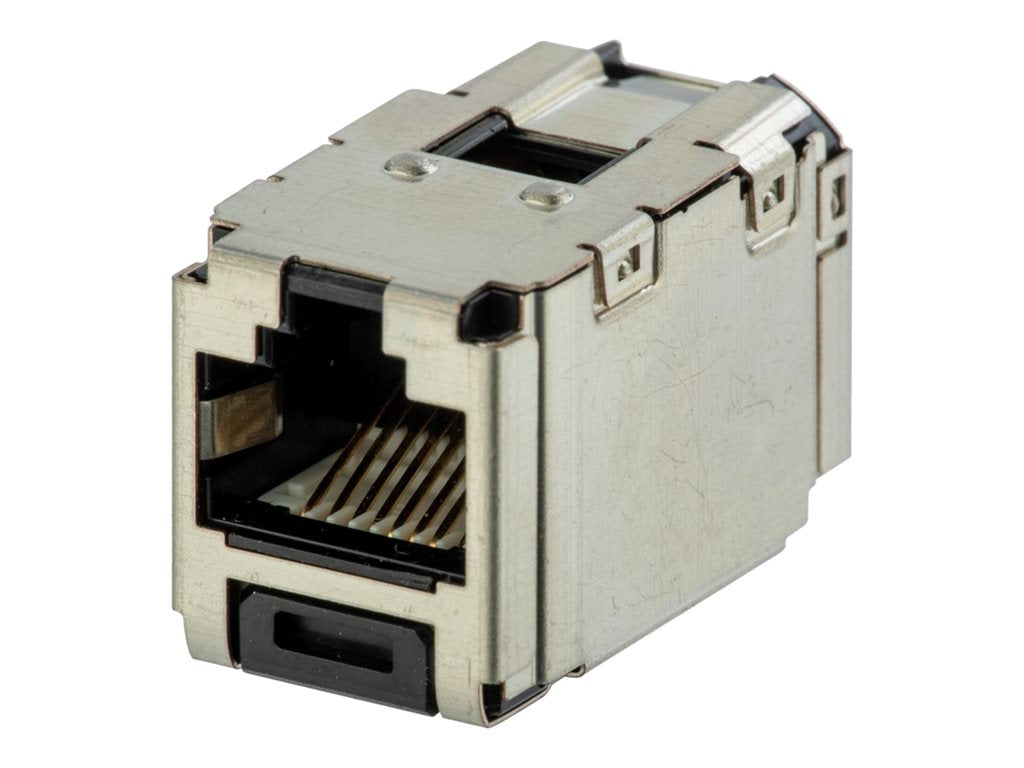 Panduit MINI-COM TX6A - Modular insert (coupling) - CAT 6a - STP - black - 1 port CCS6X88BL