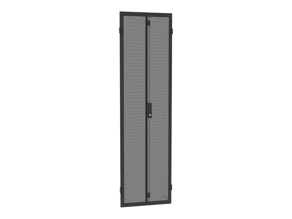 Panduit Net-Verse - Rack door - split hinged - rear - black - 42U D82RDEB