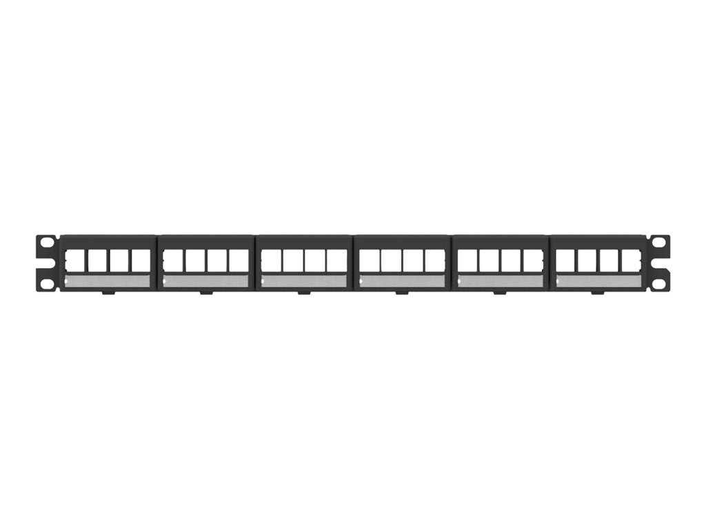 Panduit NetKey - Patch panel - UTP - black - 1U - 19 - 24 ports" NKFPL24