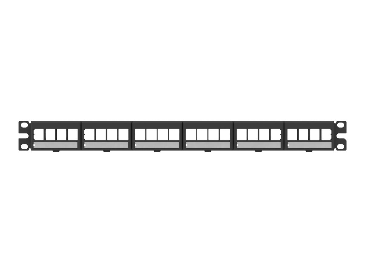 Panduit NetKey - Patch panel - UTP - black - 1U - 19 - 24 ports" NKFPL24