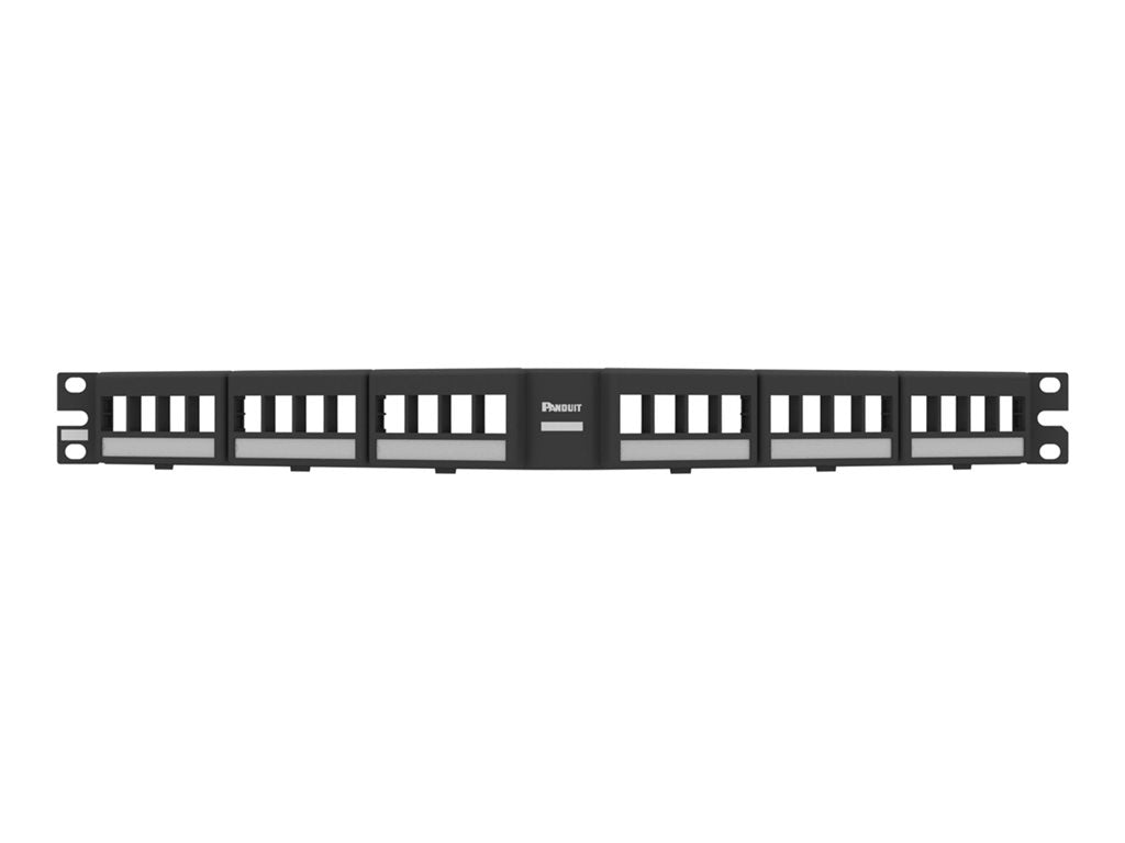 Panduit NetKey - Patch panel - black - 1U - 19 - 24 ports" NKFPAL24