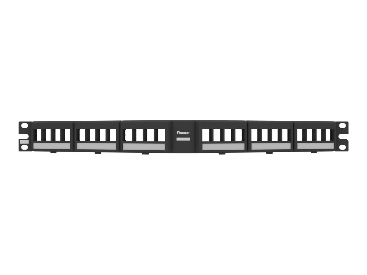 Panduit NetKey - Patch panel - black - 1U - 19 - 24 ports" NKFPAL24