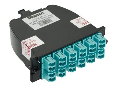 Panduit Opticom QuickNet - Fiber optic cassette - aqua FC2ZN-24-10U