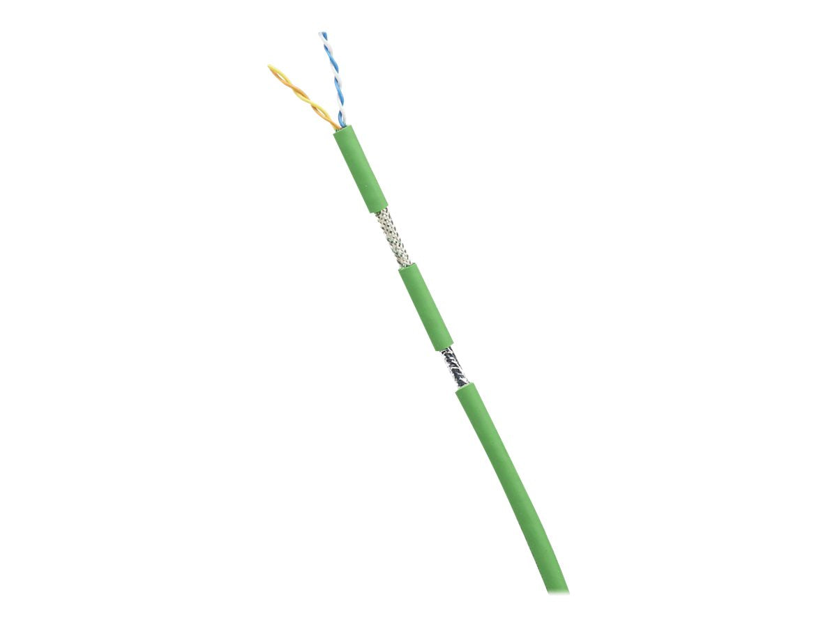 Panduit PROFINET Type A - Bulk cable - 1000 ft - 0.3 in - SF/UTP - CAT 5e - CMX/CMR - solid - green, RAL 6018 ESFLHT5C02GR-X