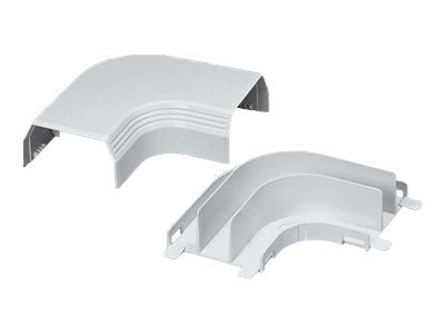 Panduit Pan-Way Type T-45 Raceway Fittings - Cable raceway right angle fitting - white