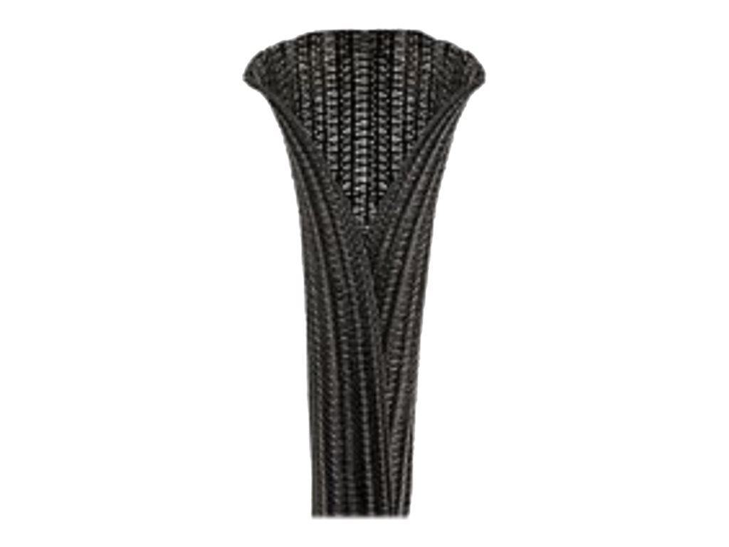 Panduit Pan-Wrap - Braided expandable sleeving - 75 ft - black SE125PSFR-LQR0