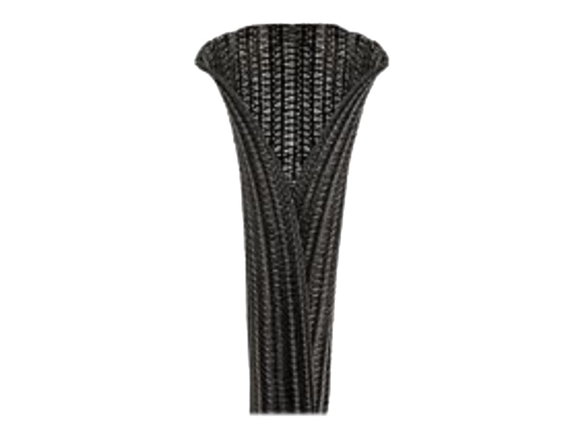 Panduit Pan-Wrap - Braided expandable sleeving - 75 ft - black SE125PSFR-LQR0