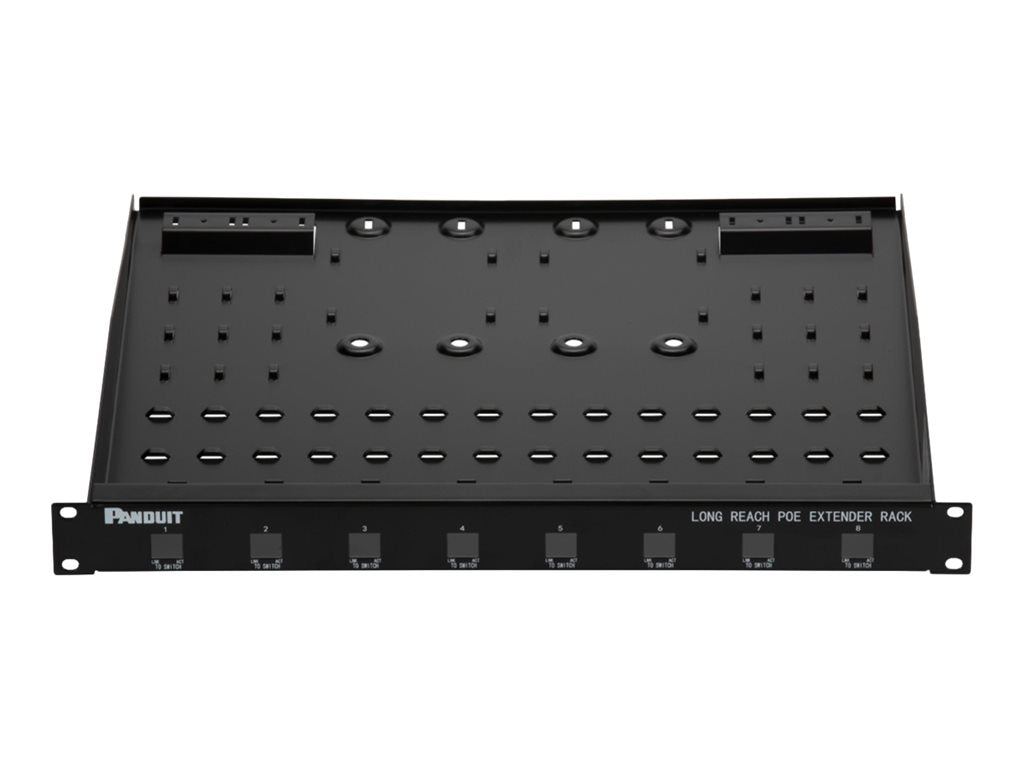Panduit - Patch panel - long reach - CAT 6a - black - 1U - 19",Panduit patch panel - 1U - 19" - long reach" POEXPANEL-BL