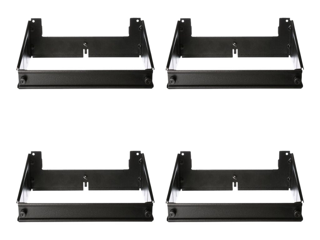 Panduit PatchRunner 2 - Cable management trough kit (vertical) - rear - black PR2VRGSK08