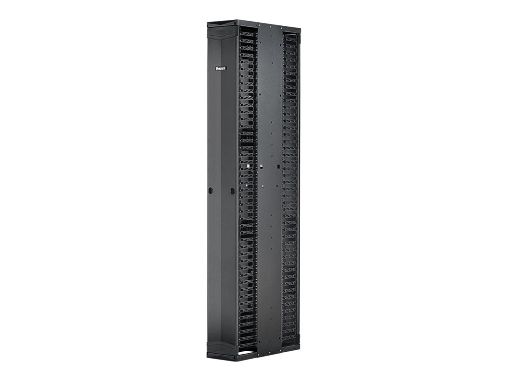 Panduit PatchRunner 2 Dual Sided Manager - Rack cable management panel (vertical) - black - 45U - 19/23"" PE2VSD10