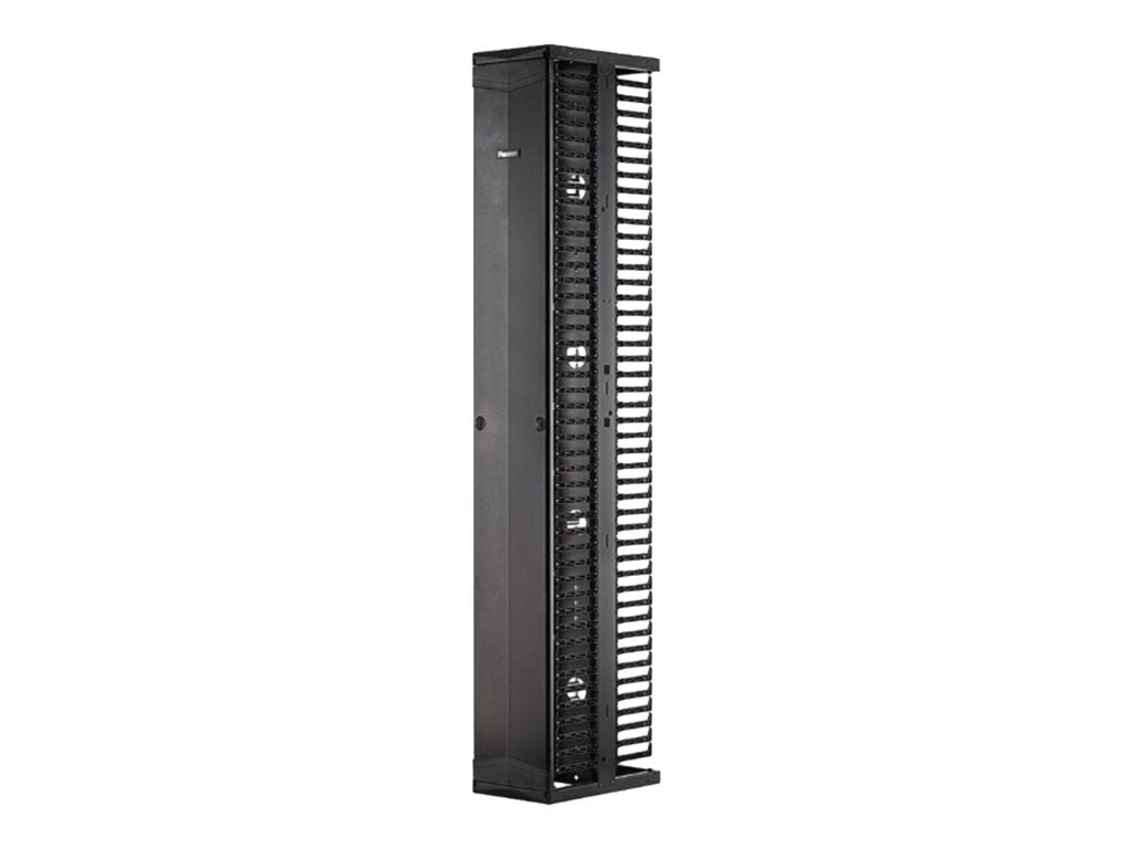 Panduit PatchRunner 2 Dual Sided Manager - Rack cable management panel (vertical) - black - 52U - 19/23"" PR2VSD1096