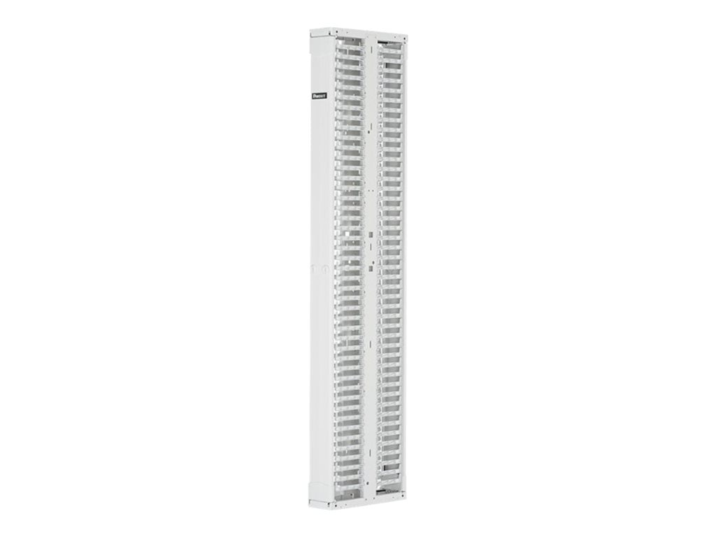 Panduit PatchRunner 2 Dual Sided Manager - Rack cable management panel (vertical) - white - 52U - 19/23"" PR2VD0896WH