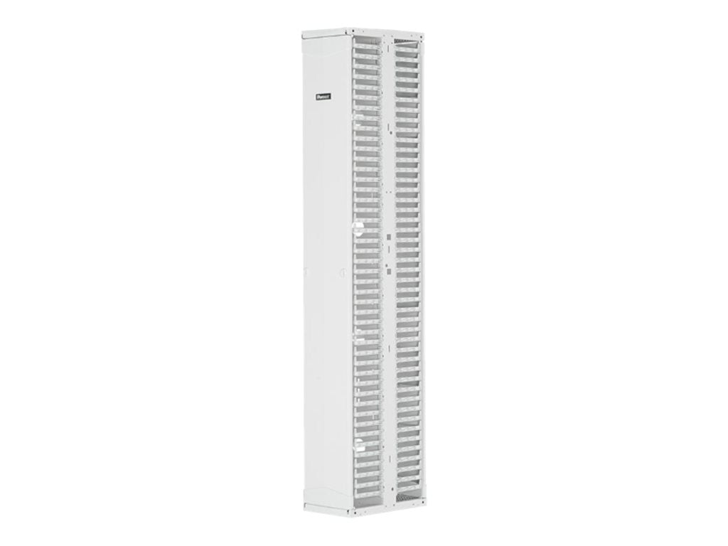 Panduit PatchRunner 2 Dual Sided Manager - Rack cable management panel (vertical) - white - 52U - 19/23"" PR2VD1096WH
