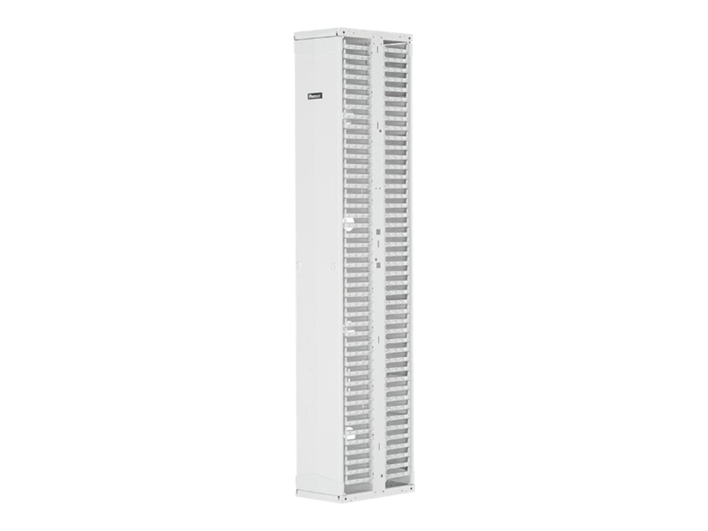 Panduit PatchRunner 2 Dual Sided Manager - Rack cable management panel (vertical) - white - 52U - 19/23"" PR2VD1296WH