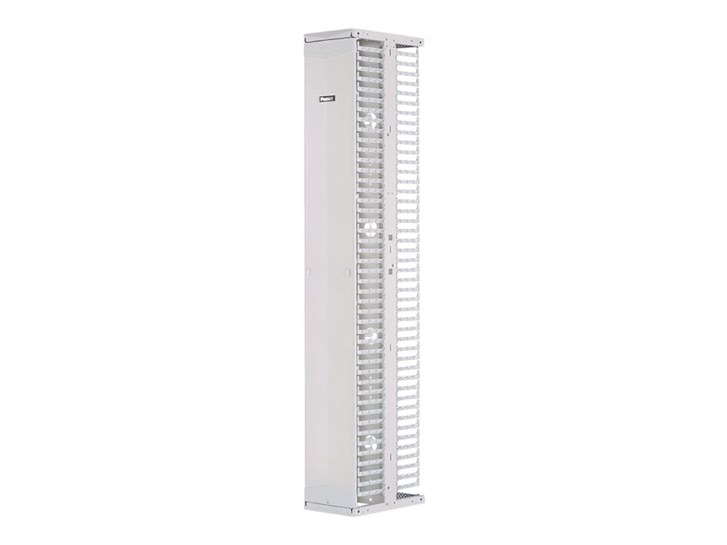 Panduit PatchRunner 2 Dual Sided Manager - Rack cable management panel (vertical) - white - 52U - 19/23"" PR2VSD0696WH