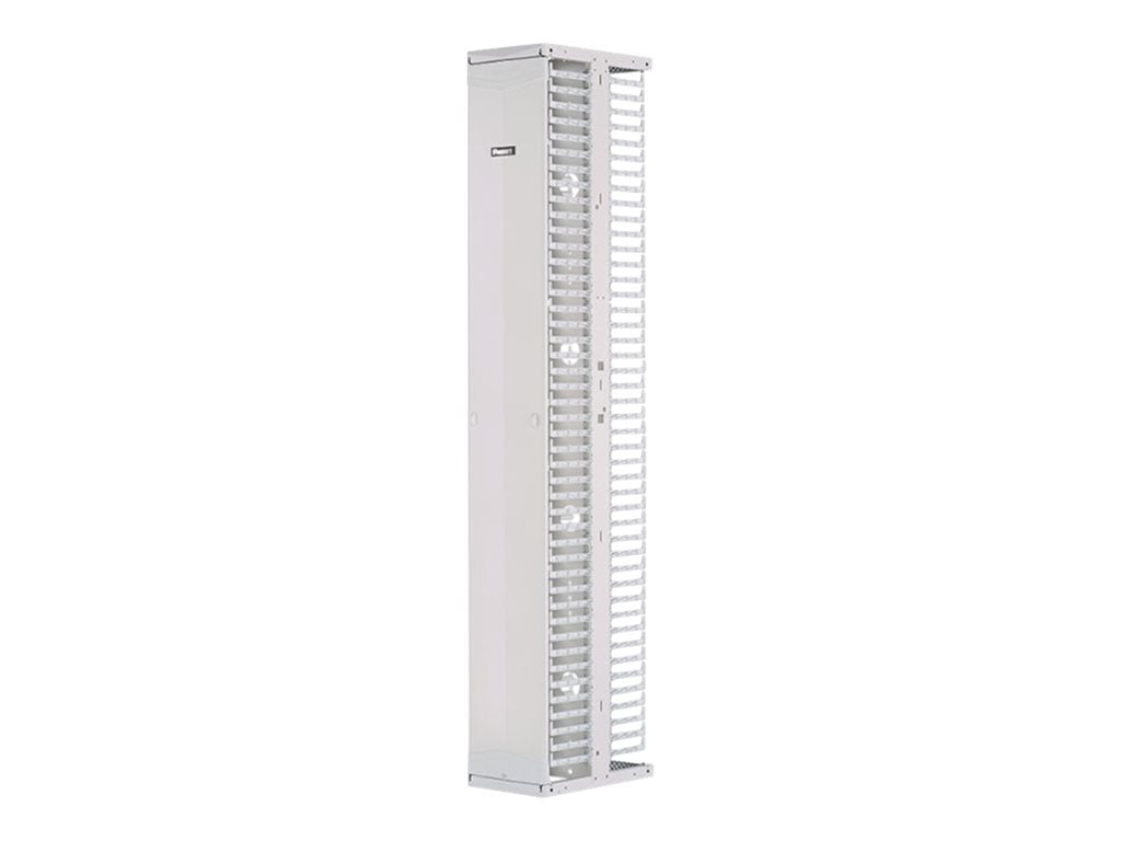Panduit PatchRunner 2 Dual Sided Manager - Rack cable management panel (vertical) - white - 52U - 19/23"" PR2VSD1296WH