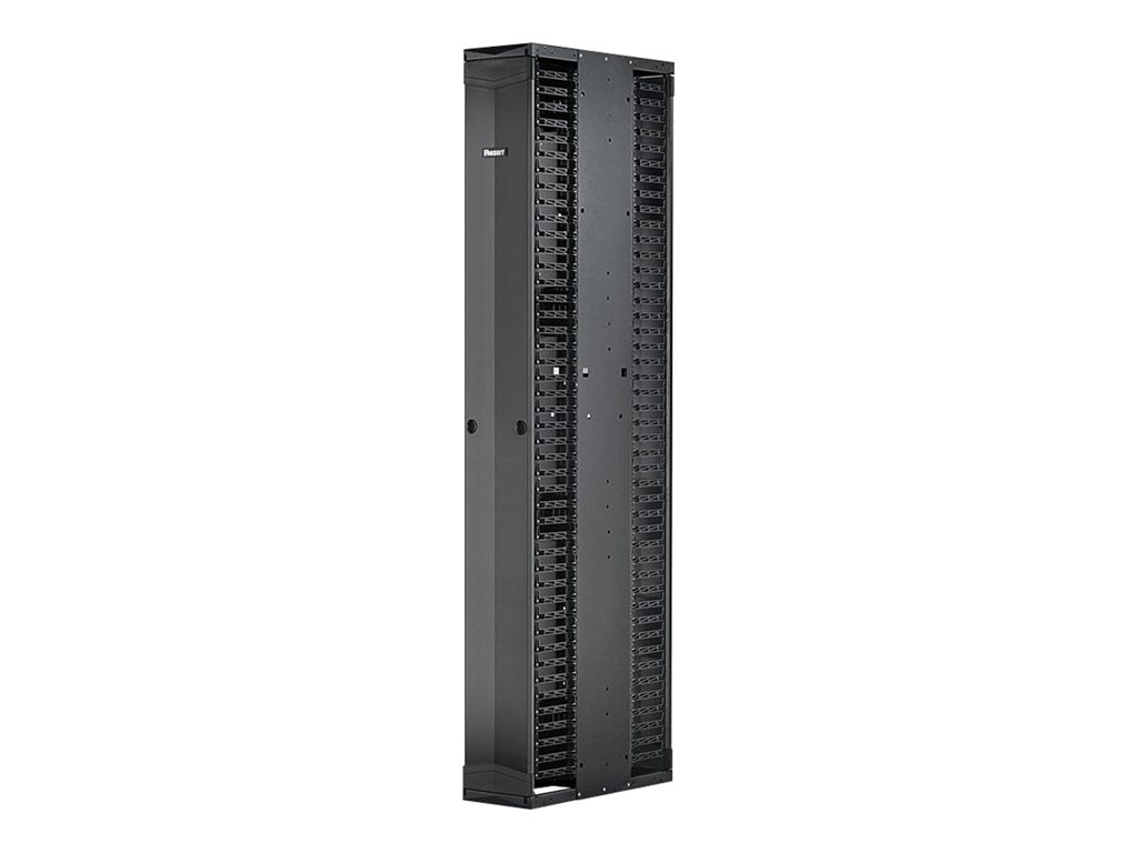 Panduit PatchRunner 2 Enhanced Dual Sided Manager - Rack cable management panel (vertical) - black - 45U - 19/23"" PE2VSD12