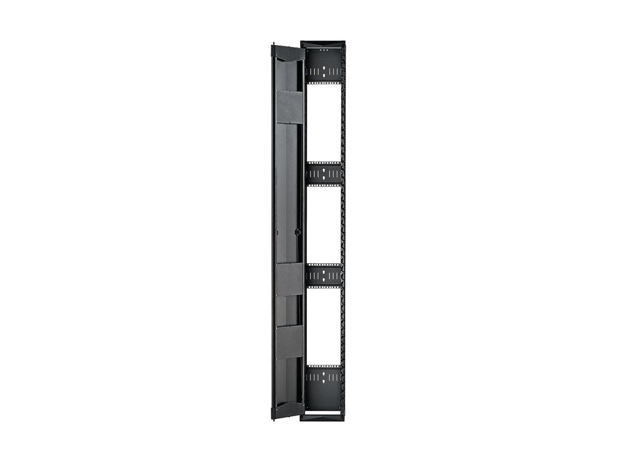 Panduit PatchRunner 2 Enhanced - Rack cable management panel (vertical) - black - 52U PE2VFD1296