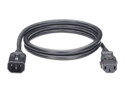 Panduit - Power cable - IEC 60320 C14 straight to power IEC 60320 C13 straight - AC 250 V - 10 A - 2 ft - black (pack of 10) LPCA11-X