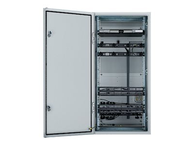Panduit Pre-Configured Industrial Distribution Frame - Network device enclosure - wall mountable - light gray, RAL 7035 - 26U ZDF48-EA