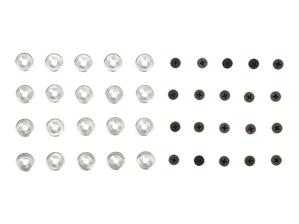 Panduit - Rack screws and washers - silver MA018