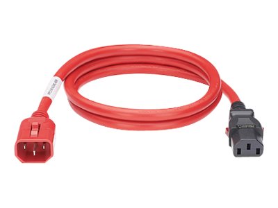 Panduit SmartZone G5 - Power cable - IEC 60320 C14 locking to power IEC 60320 C13 locking - AC 250 V - 10 A - 10 ft - red LPCA05-X