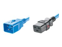 Panduit SmartZone G5 - Power cable - IEC 60320 C20 locking to IEC 60320 C19 locking - AC 250 V - 16 A - 10 ft - blue LPCB10-X