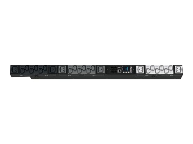 Panduit SmartZone Vertical Monitored Switched PDU - 12 C13 4 C19 Outlets | Panduit P16E24M-YL5A