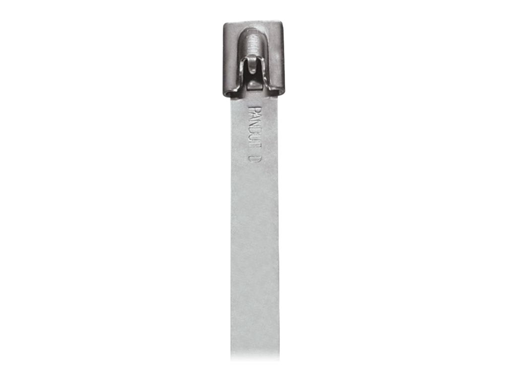 Panduit StrongHold - Cable locking tie - heavy duty - indoor, outdoor - 1.7 ft - metallic (pack of 50) IMLT152H-L