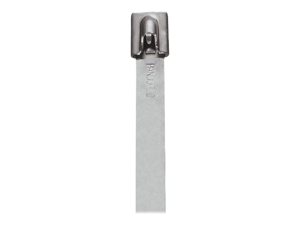 Panduit StrongHold - Cable locking tie - indoor, outdoor - 3.3 ft - metallic (pack of 25) IMLT304S-Q