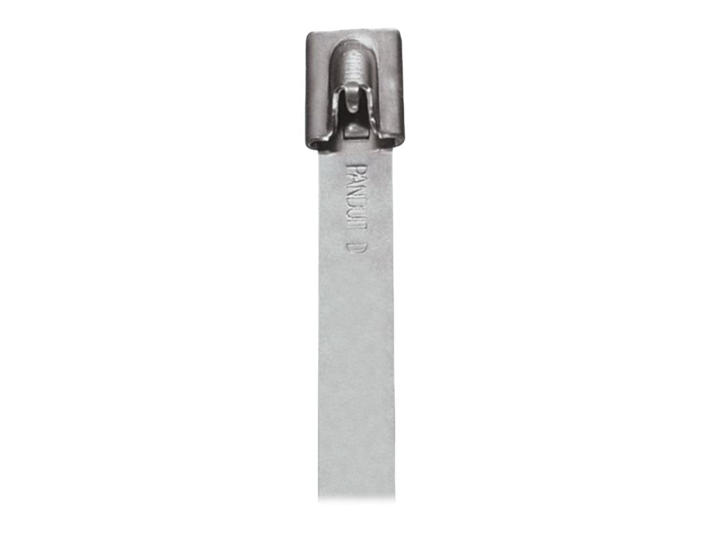 Panduit StrongHold - Cable locking tie - standard - indoor, outdoor - 1.7 ft - metallic (pack of 100) IMLT152S-C6L