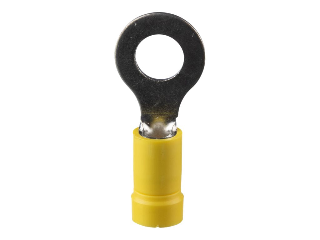 Panduit StrongHold - Cable ring terminal - yellow (pack of 25) EV10-14RB-Q