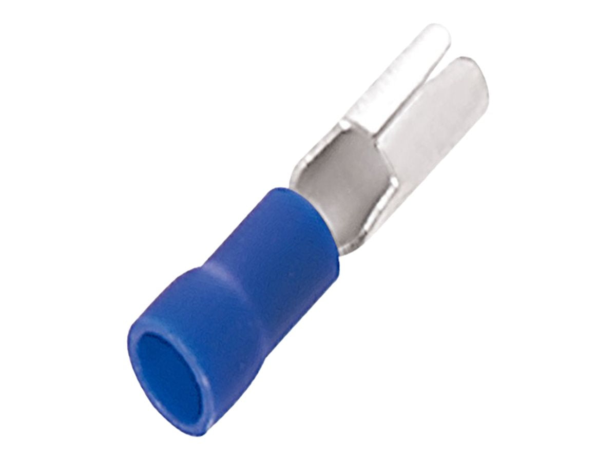 Panduit StrongHold - Female bullet disconnect - loose piece - 1 in - blue (pack of 25) EBNF14-4FIB-Q
