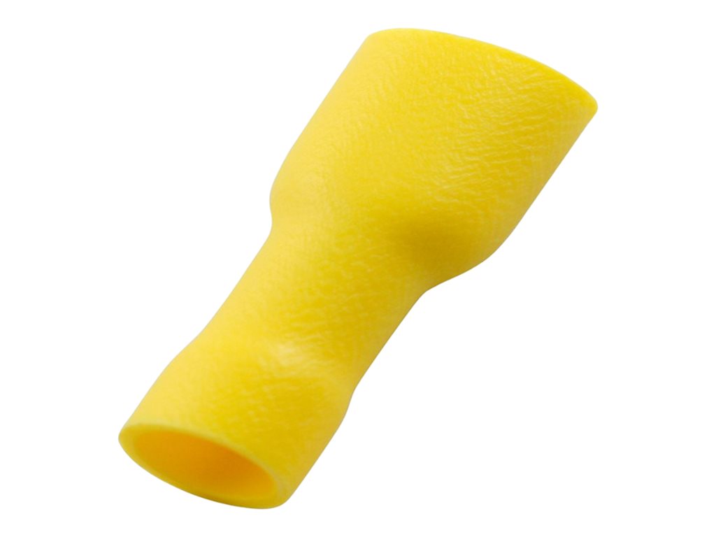 Panduit StrongHold - Female disconnect - yellow (pack of 25) EDV10-250FIB-Q