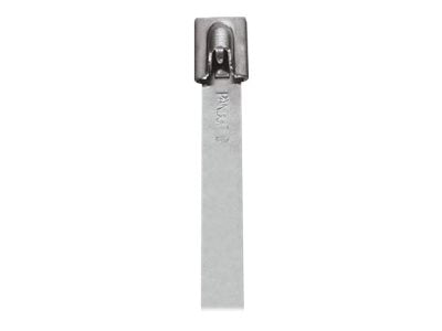 Panduit StrongHold Standard - Cable tie - indoor, outdoor - 7.9 in - metallic (pack of 100) IMLT51S-C