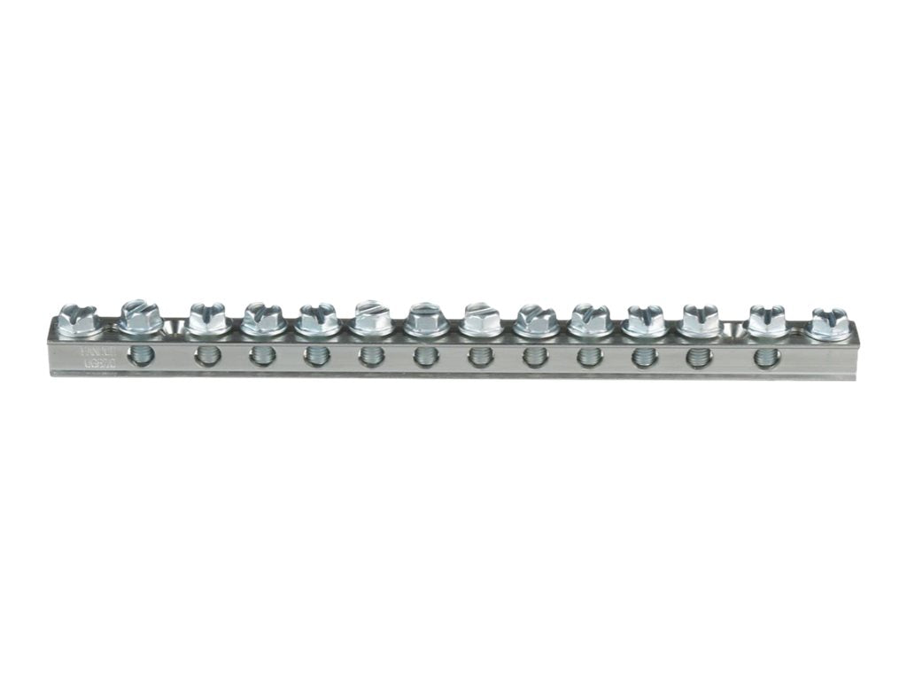 Panduit StructuredGround - Rack grounding bar - silver - 60 ft UGB2/0-414-10