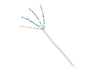 Panduit TX5e - Bulk cable - 1000 ft - 0.2 in - UTP - CAT 5e - IEEE 802.3af/IEEE 802.3at - CMP - plenum, solid - white PUP5C04WH-F